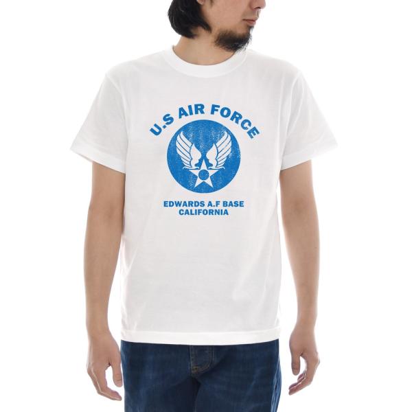 US エアフォース Tシャツ U.S AIR FORCE BASE カスレ ジャスト 半袖Tシャツ ...