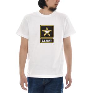 US アーミー Tシャツ ジャスト U.S ARMY スターロゴ 半袖Tシャツ メンズ レディース おしゃれ 大きいサイズ 陸軍 アメカジ 白 S M L XL XXL XXXL 3L 4L ブランド｜stayblue