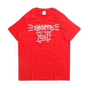 Tシャツ ライフ イズ アート × THE FUN Tシャツ SKATE Red メンズ