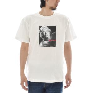 【半袖 アートTシャツ】マリリン・モンロー Tシャツ フォト 写真 Glamour ライフ イズ アート 半袖 メンズ レディース 大きいサイズ ホワイト 白｜stayblue