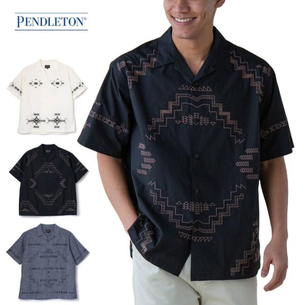 ペンドルトン PENDLETON カットワーク オープンカラーシャツ 5275-0013 メンズ レ...