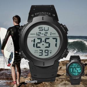 HONHX 腕時計 デジタル腕時計 ダイバーズウォッチ 3気圧防水｜ステイフリーショップ