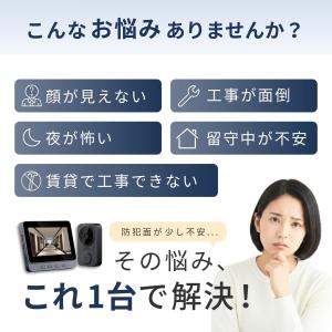 テレビドアホン インターホン カメラ付き ワイ...の詳細画像2