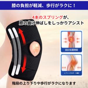 膝サポーター 高齢者 スポーツ 医療用 バネ ...の詳細画像5