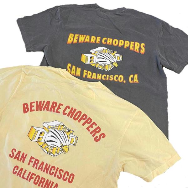 BEWARE CHOPPERS HOT HEAD TEE Tシャツ /GRAY.BUTTER