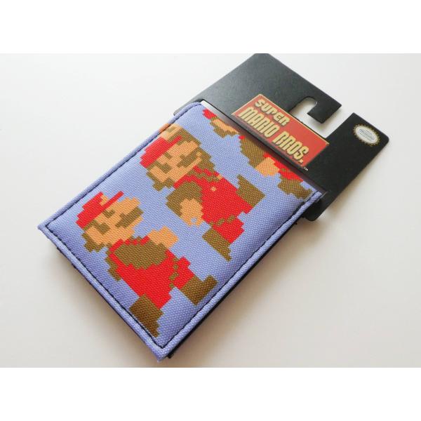 スーパーマリオ　パスケース　ドット　マリオ柄　2つ折り財布　ウォレット　海外マリオ