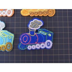 ワッペン 汽車 手書き風汽車 4色の詳細画像2