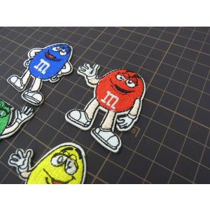 ワッペン キャラクター m&ms 4色の詳細画像1
