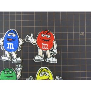 ワッペン キャラクター m&ms 4色の詳細画像2
