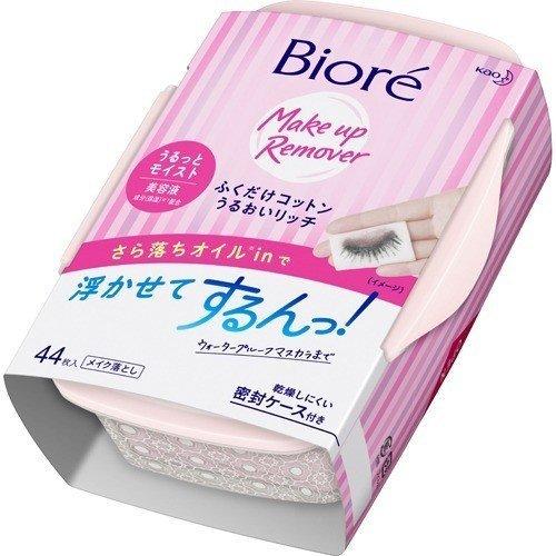 ビオレ ふくだけコットン うるおいリッチ うるっとモイスト 本体 44枚入biore クレンジング ...