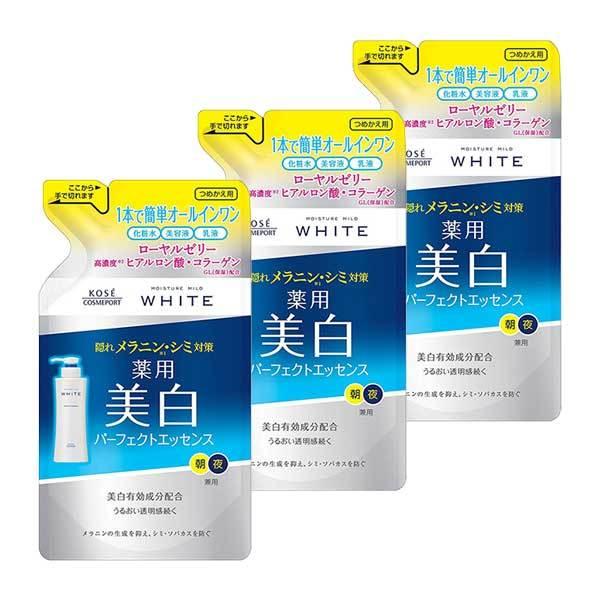 3セット モイスチュアマイルド ホワイト パーフェクトエッセンス つめかえ用 200mL  医薬部外...