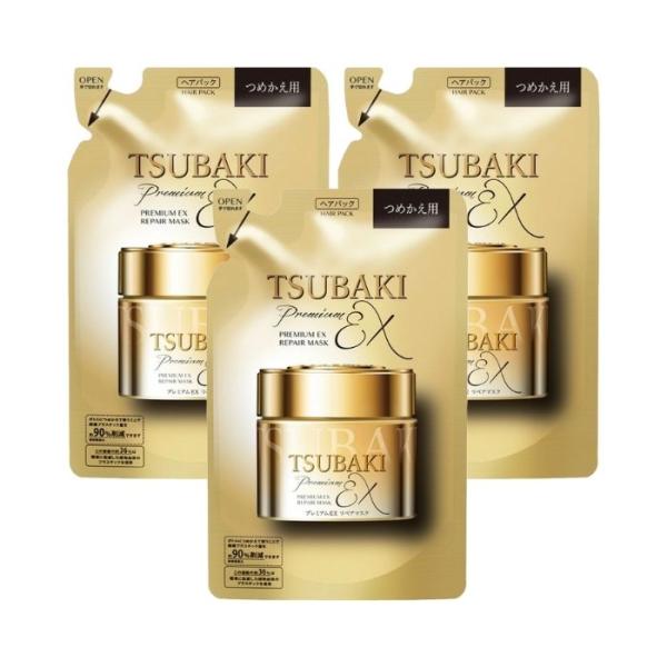 (3セット) TSUBAKI プレミアムEX リペアマスク 詰替え用 150g ヘアパック 洗い流す...