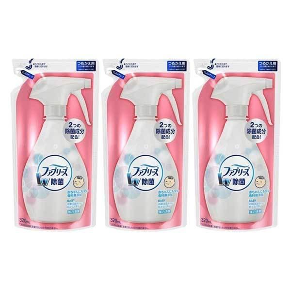 3セット P&amp;G 香料無添加 ファブリーズ つめかえ用 320mL 消臭スプレー 布用 消臭剤 除菌...