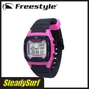 Freestyle(フリースタイル)防水時計/ウォッチ/SHARK CLASSIC TIDE SILICONE/シャーククラシックシリコン　101837　ピンク/ブラック　｜steadysurf