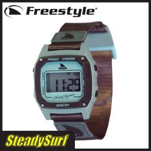 Freestyle(フリースタイル)防水時計/ウォッチ/SHARK CLIP/シャーククリップ/グレー×ブルー/サーフィン/マリンスポーツ/10026748｜steadysurf