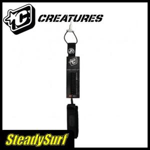 CREATURES クリエーチャー ライアンハーディ ボディーボードリーシュ COL18 B.BOARD LEASH RYAN HARDY (L) ブラック BLACK リーシュコード サーフィン｜steadysurf