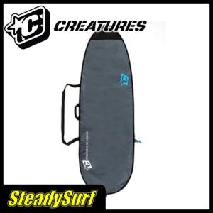 6'3 レトロ フィッシュ チャコール×シアン CREATURES クリエーチャー ライト RETRO/FISH 6 3" サーフボードケース ハードケース｜steadysurf