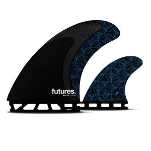 フューチャーフィン FUTURES BLACK STIX RASTA 2+1 2.0 BLK/BLU サーフフィン サーフィン｜steadysurf