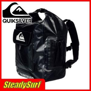 あすつく QUIKSILVER(クイックシルバー)ウォータープルーフ デラックス ウェットバック DELUXE WET BAG Black　サーフィン/マリンスポーツ｜steadysurf