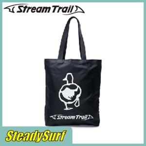 トートバッグ エコバッグ STREAMTRAIL ストリームトレイル VER TOTE BAG BLACK サーフィン/マリンスポーツ｜steadysurf