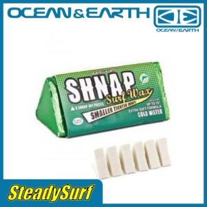 ワックス OCEAN&EARTH オーシャンアンドアース SNAP SURF WAX COLD サーフィン マリンスポーツ｜steadysurf