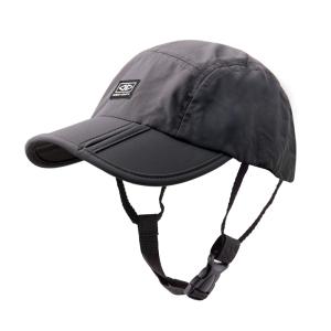 ブラック トロピック スタッシュ フォルダー サーフキャップ TROPIC STASH FOLDAWAY SURF CAP BLACK OCEAN & EARTH(オーシャン アンド アース) サーフィン｜steadysurf