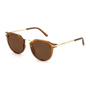 偏光レンズ  フランキー ゴールド CARVE カーブ サングラス 36082 FRANKIE GLOSS CRISTAL TOBBACO GOLD METAL/BROWN NON POLARIZED サーフィン｜steadysurf