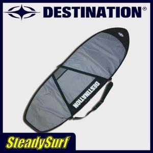 6'4 ハードケース　DESTINATION　DS V-CUT DAY TRAVEL/Ｖカット デイトラベル フィッシュ&WIDES　6'4　グレー　デスティネーション/サーフィン｜steadysurf