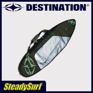 6'7 ハードケース　DESTINATION　DS DELAX DAY TRAVEL/デラックスデイトラベル レトロ FAT　6'7　SIL/グリーン　デスティネーション/サーフィン｜steadysurf