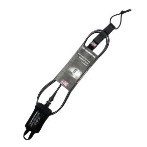 6'0 ミデアム  7mm ショート 艶消しブラック ダブル スウィベル リーシュコード DESTINATION DS WSリーシュ USA YULEX サーフィン