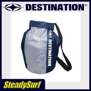 DESTINATION（デスティネーション）ショルダーストラップ付きウエットバッグ　DS WETSUITS ネイビー×ホワイト｜steadysurf