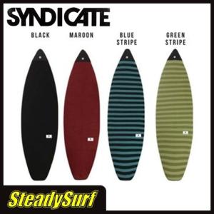 あすつく 6'3"ショート SYNDICATE シンジゲート ソフトケース ニットケース SC Knit Case SHORT FISH MINI Nose Pad サーフィン ショートボード｜steadysurf