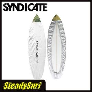 5'8〜6'6 ショート シルバー デッキカバー シンジゲート(SYNDICATE)ボードラップ SC DECK COVER ボードカバー ソフトケース サーフィン インナーケース｜steadysurf