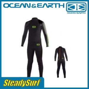 あすつく ジュニア 4/3mm OCEAN&EARTH オーシャンアンドアース ウェットスーツ YOUTH STEAMER 4/3mm フルスーツ サーフィン マリンスポーツ｜steadysurf