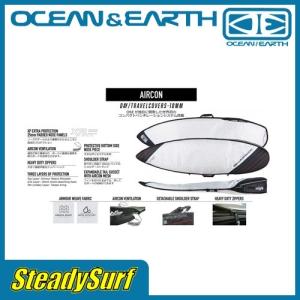 6'0 フィッシュ ハードケース OCEAN&EARTH(オーシャンアンドアース) AIRCON FISH COVER XP フィッシュボード サーフィン/マリンスポーツ｜steadysurf