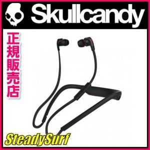 ヘッドフォン スカルキャンディ− イヤホン SKULLCANDY SMOKIN’ BUDS2 WIRELESS スモーキン バズ2ワイヤレス ブラック レッド｜steadysurf