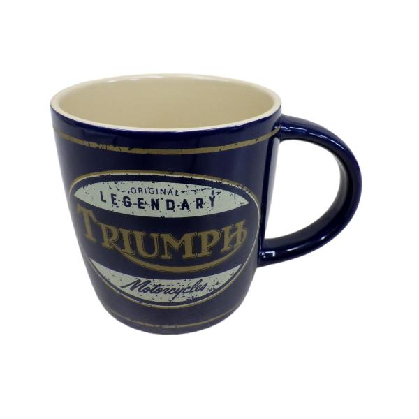 S26■TRIUMPHオフィシャルライセンス マグカップ Dark Navy Blue Motorc...