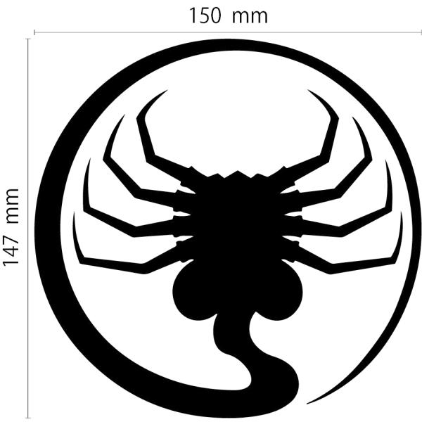 エイリアン フェイスハガー カッティングステッカー