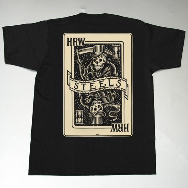 GRIMB(グリム)デザイン Tシャツ [STEEL HOT ROD WEAR] KUSTOM カス...