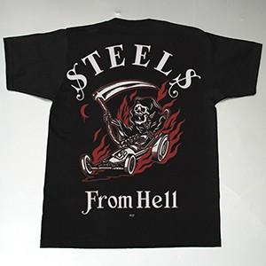 STEEL SUGISACK(スギサック)デザイン Tシャツ [STEEL HOT ROD WEAR
