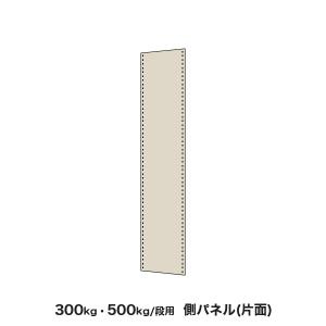 300kg,500kg/段用オプション: 側パネル 1面(片面) 奥行75×高さ120cm用 重量:4kg｜steelcom