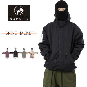 24-25 NOMADIK ノマディック スノーボード ユニセックス ウェア ジャケット GRIND JACKET グラインドジャケット BLACK OLIVE CAMO 國母和宏 工藤洸平｜steep-line
