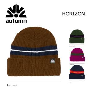 23-24モデル AUTUMN オータム スノーボード ユニセックス ビーニー ニット帽 HORIS...