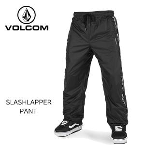 VOLCOM ボルコム スノーボード ウェア メンズ パンツ SLASHLAPPER PANT スラッシュラッパーパンツ BLACK 黒 S M L XL SNOWBOARD WEAR 薄手 太目 型落ち｜steep-line