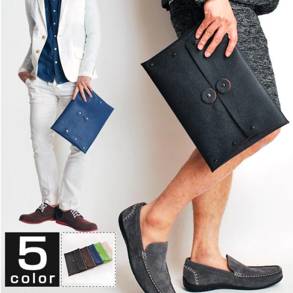 クラッチバッグ ショルダー付きPUレザークラシッククラッチバッグ