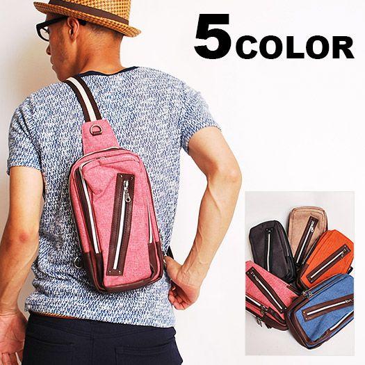 ボディーバッグ PUレザージップスクエアショルダー BAG bag