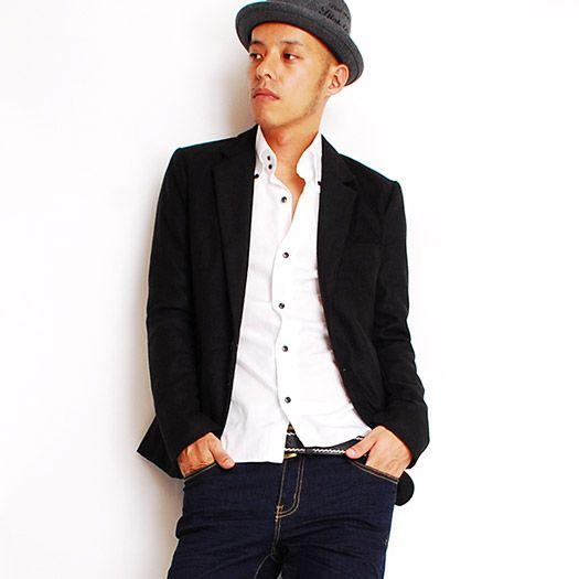 テーラードジャケット メルトン１ボタンテーラードJKT フォーマル