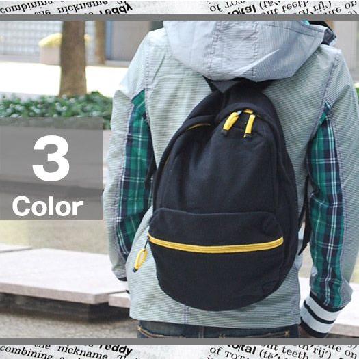 リュック/リュックサック/スウェットカラーzipリュック