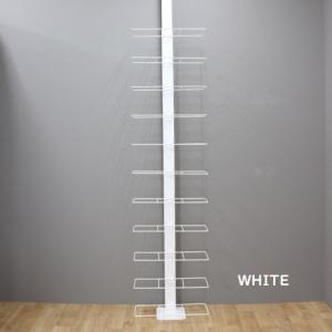 突っ張りシューズラック ダブルフック スリム ...の詳細画像1