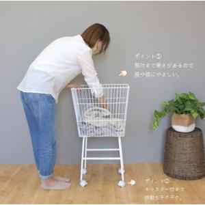 ランドリーワゴン キャスター ランドリーバスケ...の詳細画像2